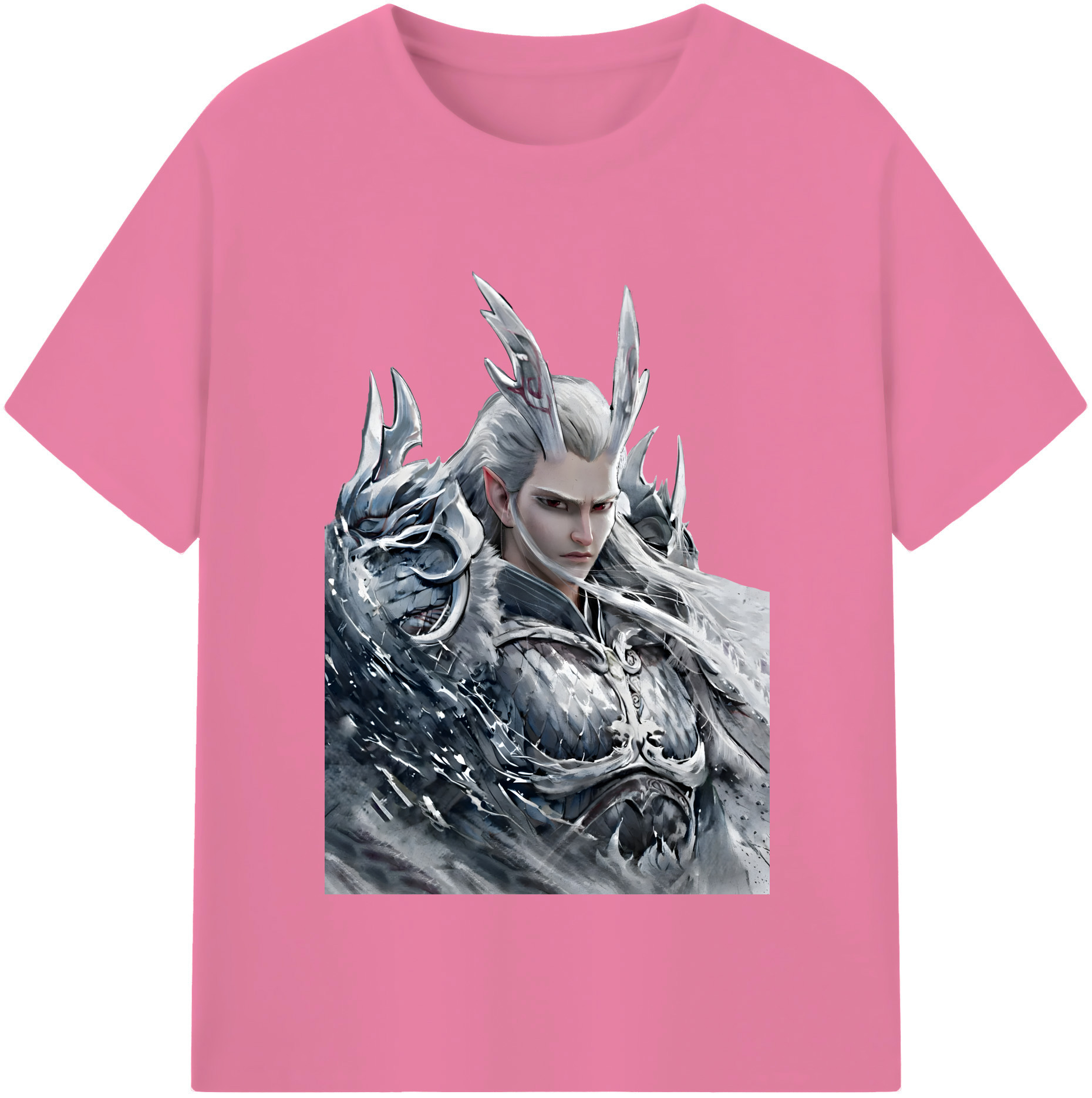（画像用） Ne Zha 2 ナタ 魔童の大暴れ 綿100％半袖Tシャツ（フロントプリント）